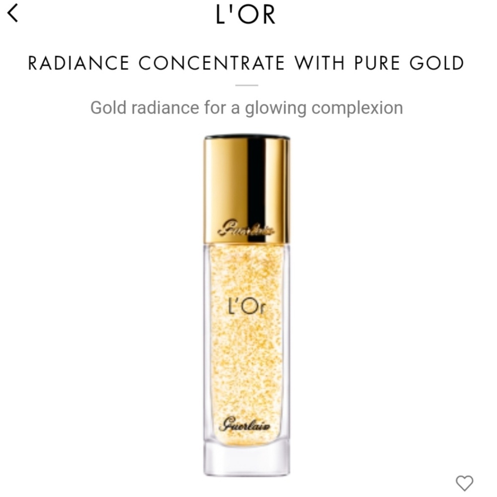 💖GUERLAIN L'Or Radiance Concentrate 24K GOLD: NEW